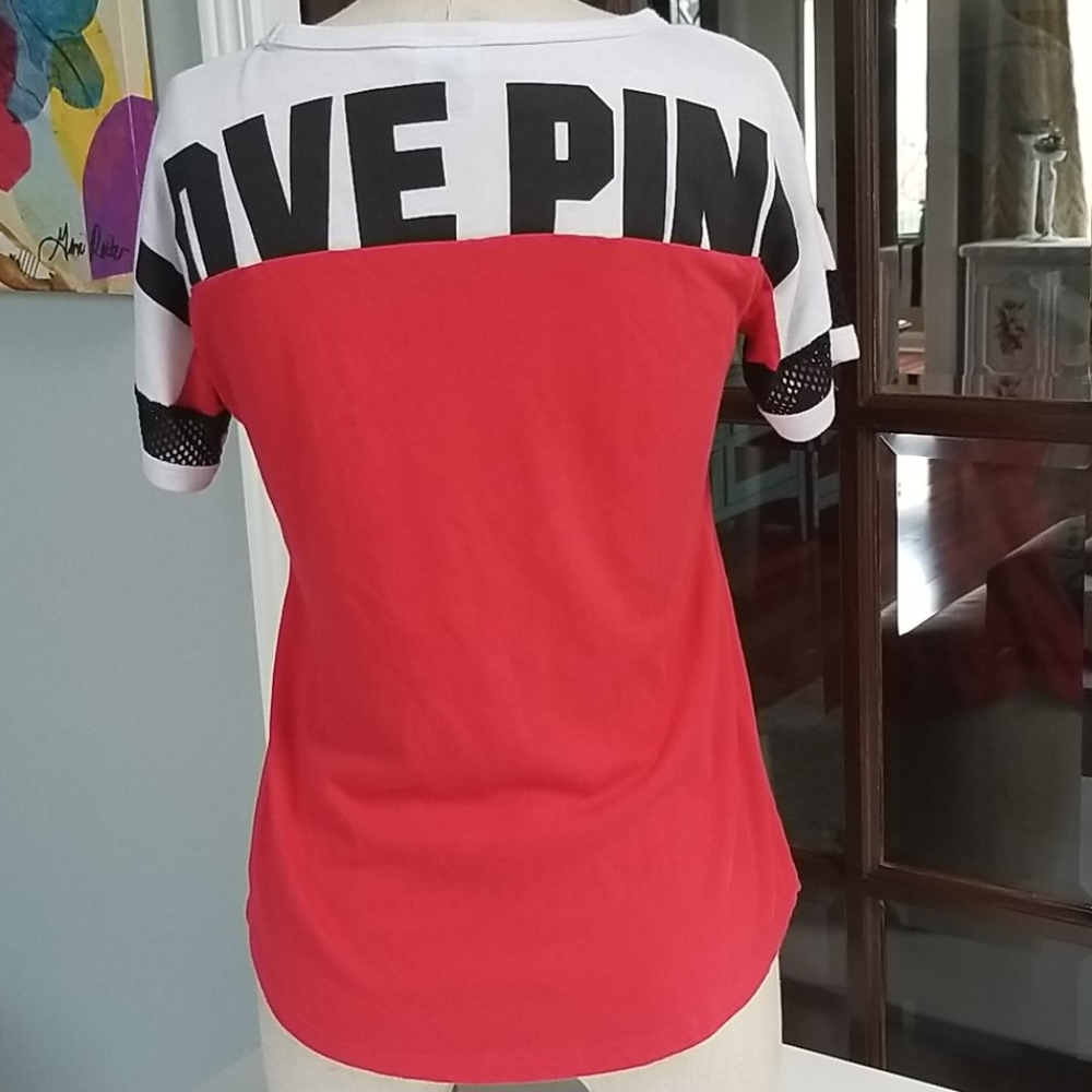PINK Victoria's secret logo shirt Size XS